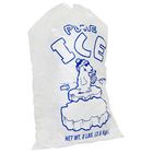 fotograbado disponible de 8lb PE que imprime bolsos de hielo reutilizables con el lazo