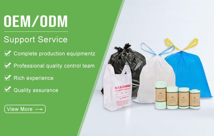 Bolsas de recarga de basura de gatos de HDPE de 26 cm de color azul para el cubo del genio 0