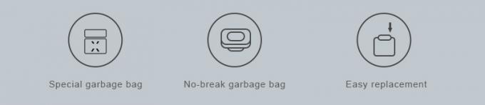 Bolsas de recarga de basura de gatos de HDPE de 26 cm de color azul para el cubo del genio 2