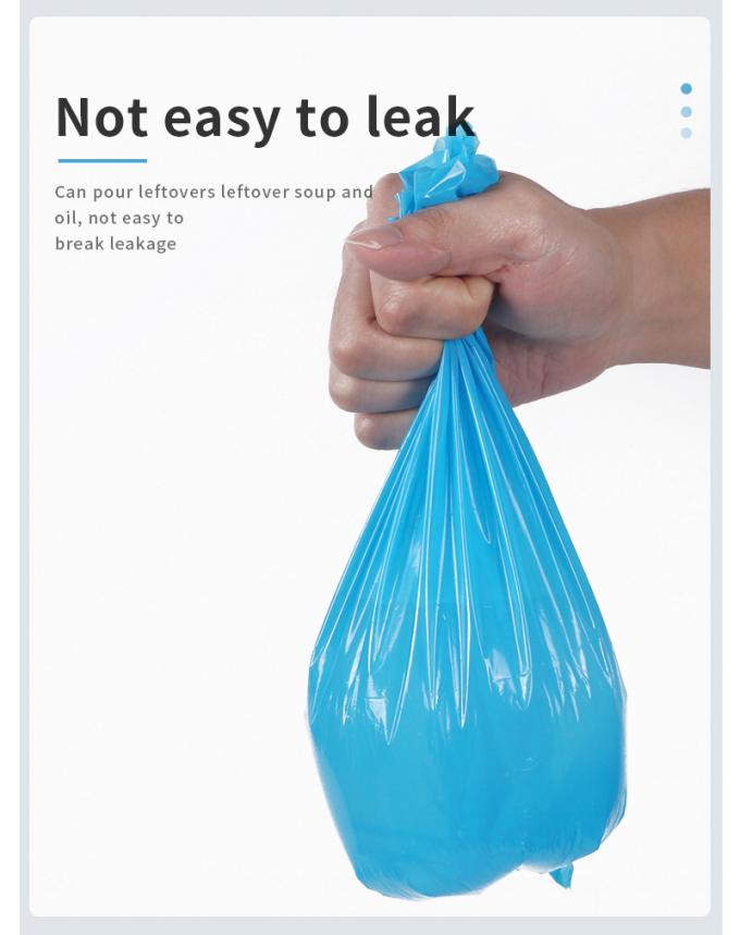 Bolsas de recarga de basura de gatos de HDPE de 26 cm de color azul para el cubo del genio 6