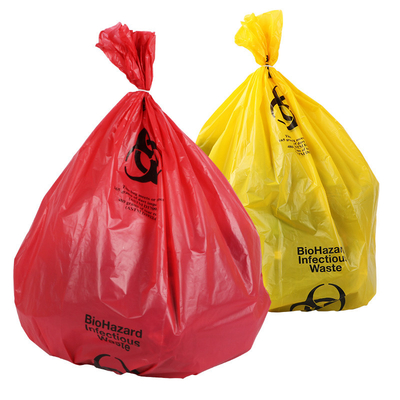 Trazadores de líneas plásticos del Biohazard inútil médico rojo/amarillo de la buena calidad