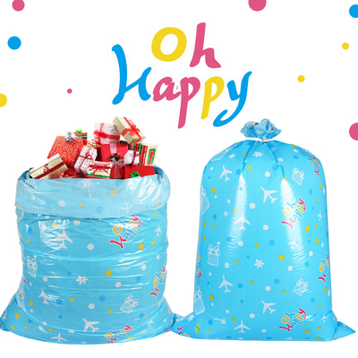El regalo gigante del LDPE de 56 pulgadas empaqueta con la secuencia y la etiqueta para el cumpleaños del día de fiesta
