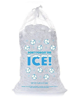 Bolsos de hielo reutilizables resistentes de 20 micrones CMYK de encargo cualquier color