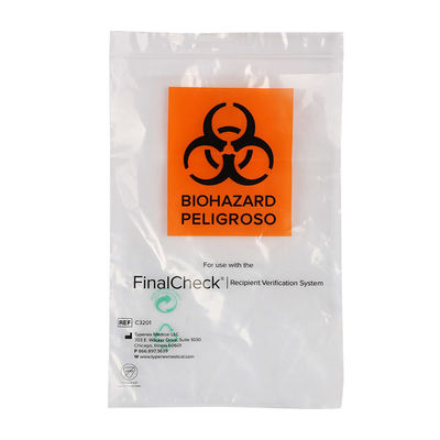 Bolso de cierre con cremallera libre de BPA para uso médico y de larga duración