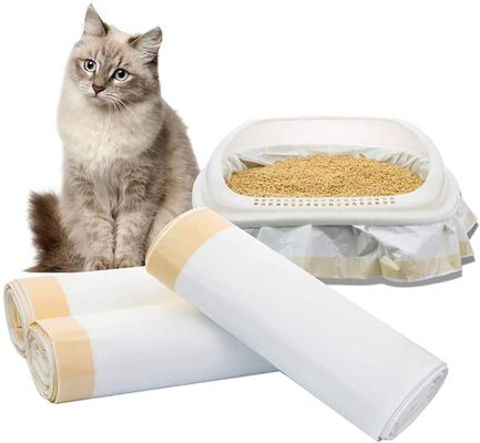 Litera perfumada Pan Box Liners, bolsos para arriba del lazo enorme limpio fácil para los gatos del animal doméstico
