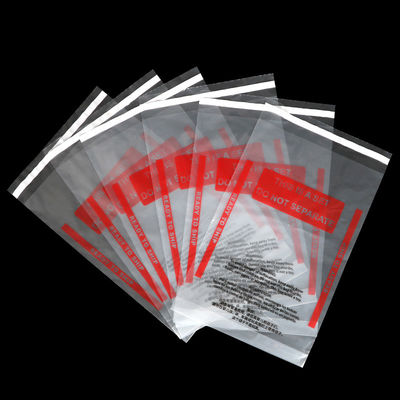 Bolsos autos-adhesivo plásticos del LDPE de 40 micrones con la advertencia de la asfixia